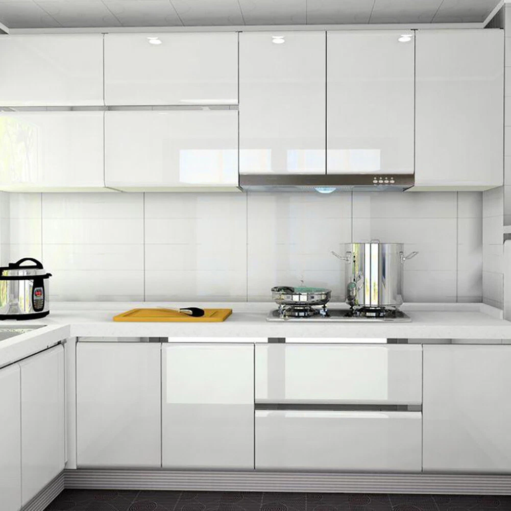 5 10M Self Adhesive Kitchen Cupboard Sticker Gloss Vinyl PVC