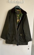 £229 Women Barbour House Of Hackney Lea Bridge Wax Jacket Size 8