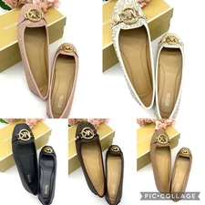  Michael Kors Flat Fulton Moc Slip On Shoes  Black Brown Vanilla Ballet 