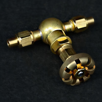 3,5 mm Inline Kugelhahn 1/4-40 für Frischdampf   GV-A2, präzise Verschraubung