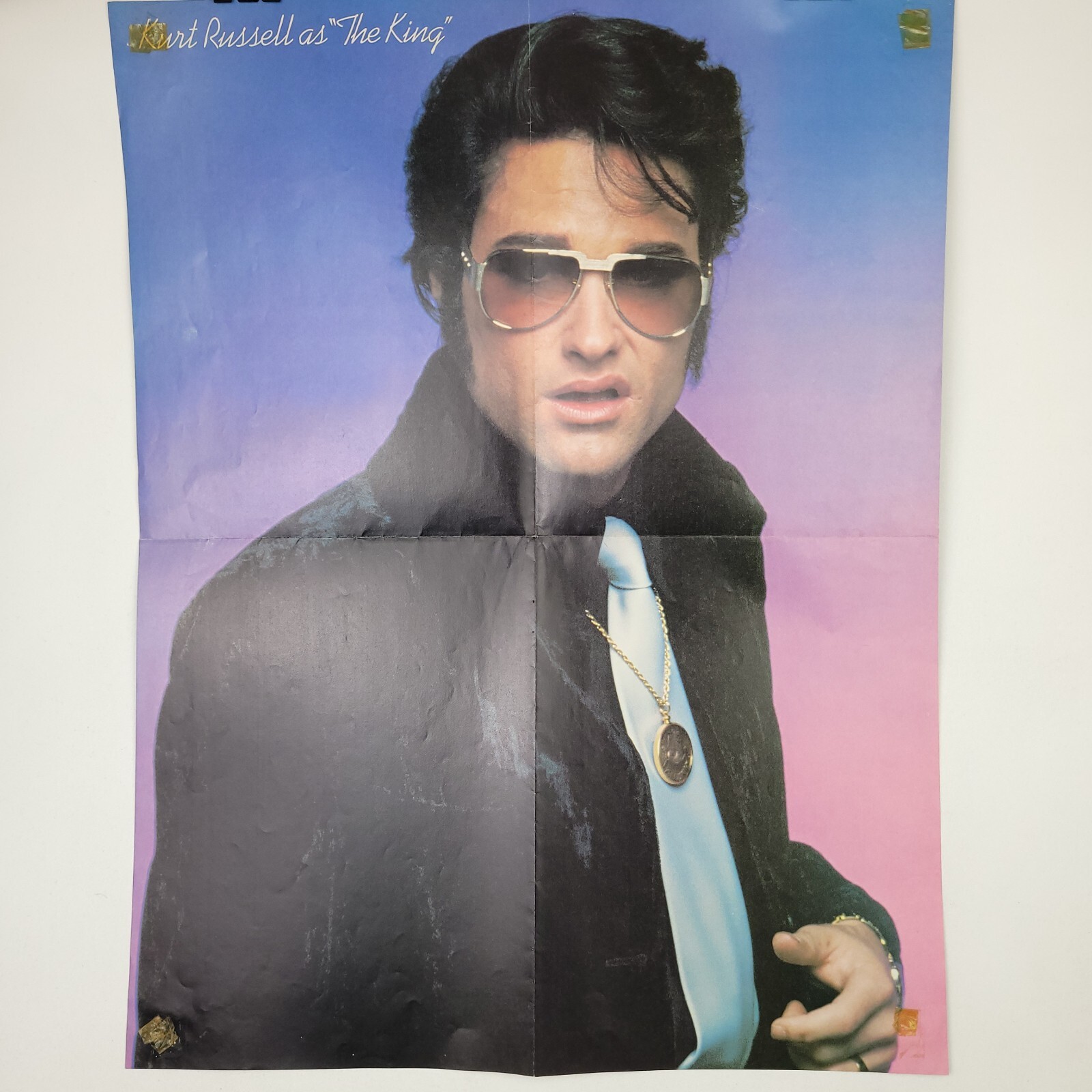 Elvis Presley Hawaii/Kurt Russell DoubleSided Fold Out Poster Large 20