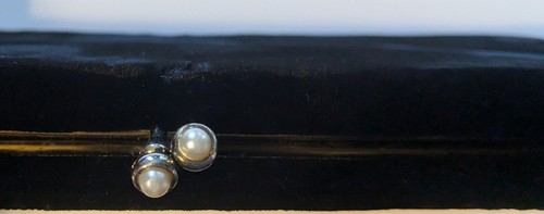 Vtg Purse BLACK VELVET RAYON ART DECO 1940 1950 CLUTCH EVENING BAG Garay - Picture 5 of 8