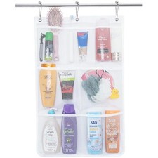 7 Pocket Mesh Shower Caddy Portable Space Saving Hangable Shower Caddy for Soap