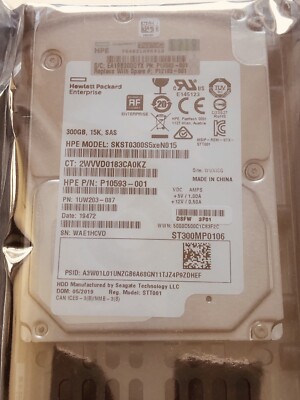 HPE 300GB 15000RPM SAS Festplatte SKST0300S5xeN015 P12103-001 (Ersatzteil)