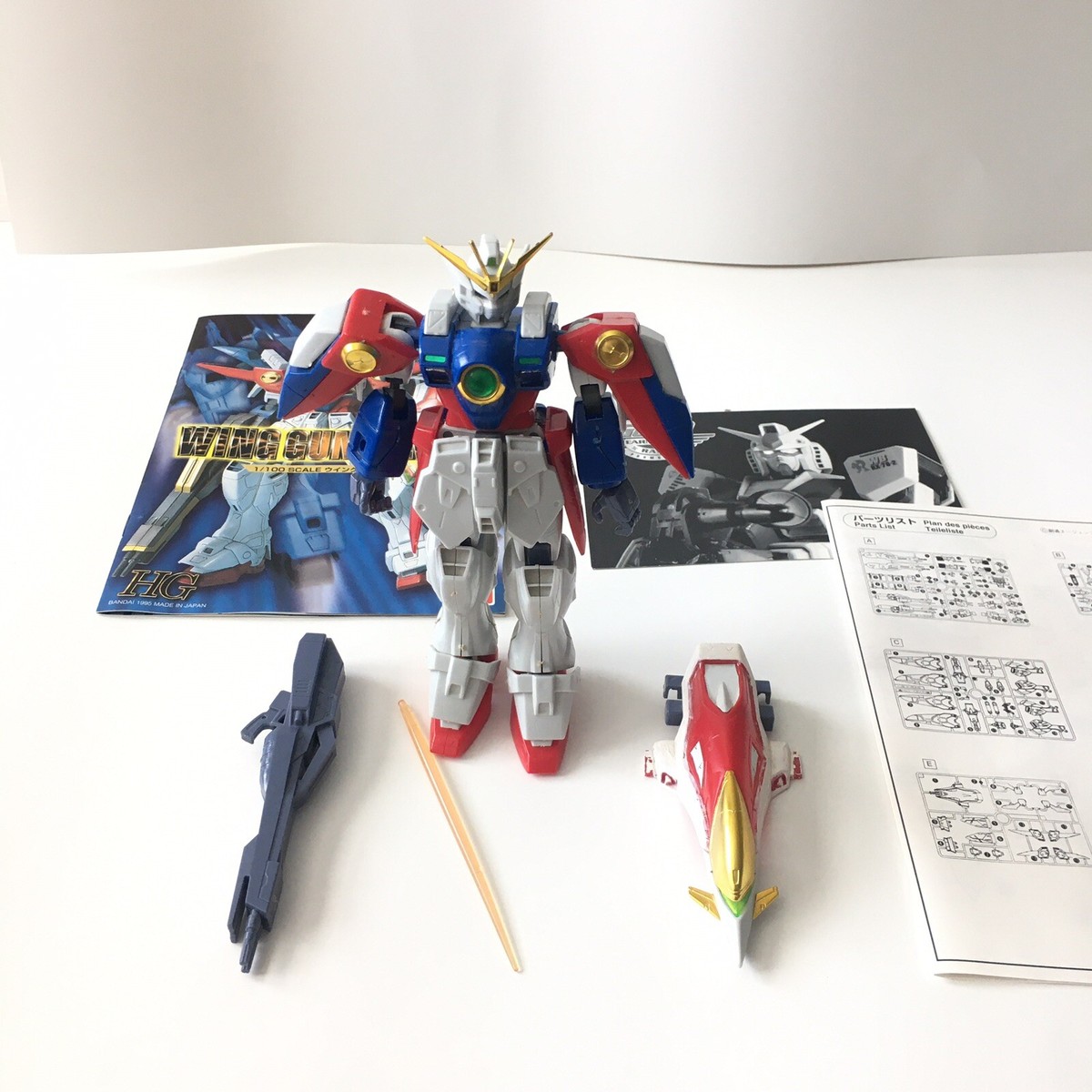 Vintage Bandai Mobile Suit Wing Gundam Zero O 1/100 Model