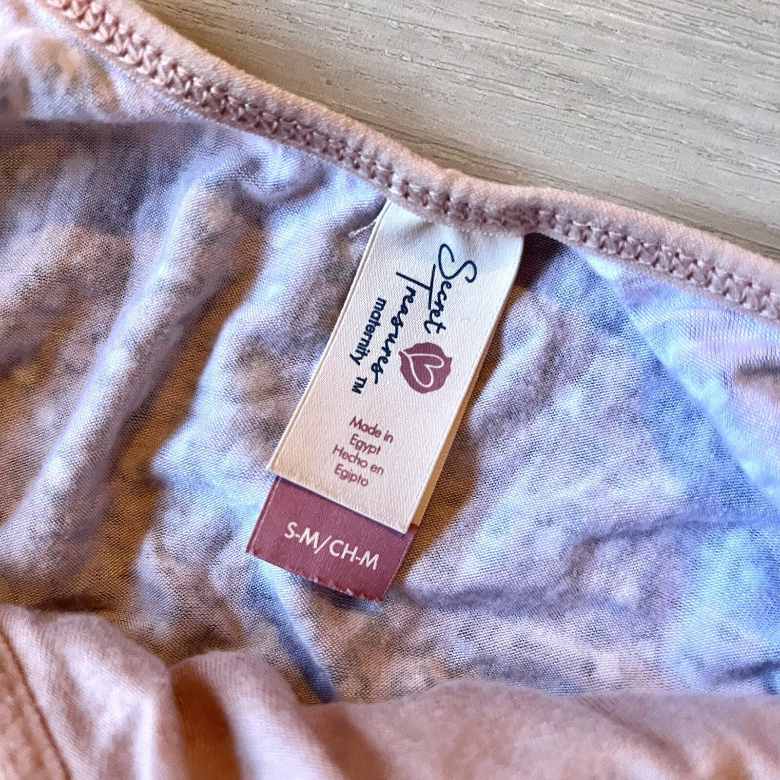 UNDERCOVER Camicia da notte premaman Secret Treasures abito da notte rosa grigio leopardato taglia S M