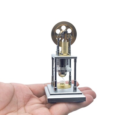 Mini Hot Air External Combustion Stirling Engine Model Kit Educational Toy