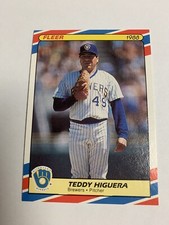 1988 Fleer Baseball Superstars Teddy Higuera Milwaukee Brewers