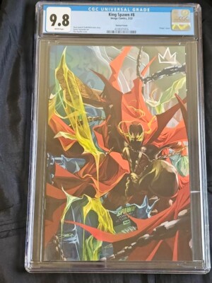 King Spawn #8 CGC 9.8 White Pages Don Aguillo Virgin Variant Cover (2022)