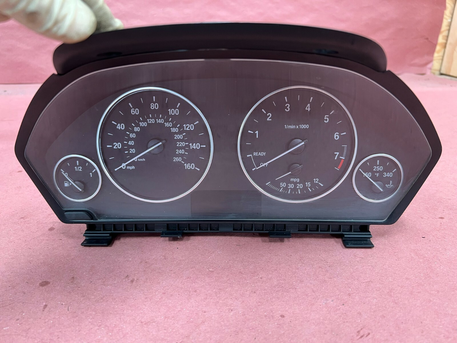 Convertible Instrument Clusters Odometer Chrome Rings BMW 428I F33 OEM