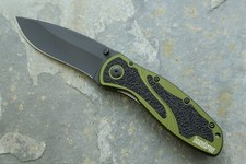 1670olblk Kershaw Blur Pocket Knife Spring Assist Ken Onion Design New Blem