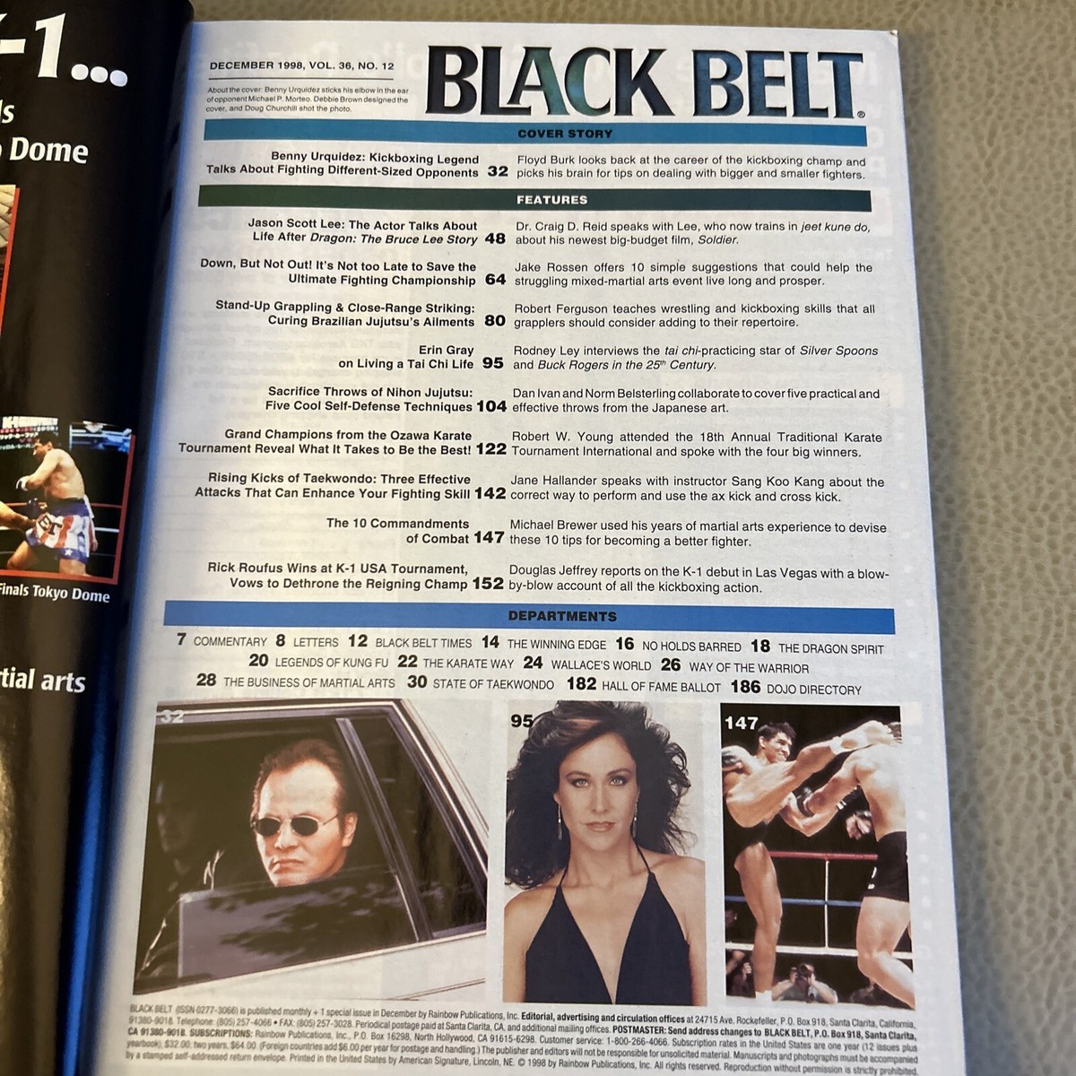 Black Belt Magazine December, 1998 Benny Urquidez | eBay