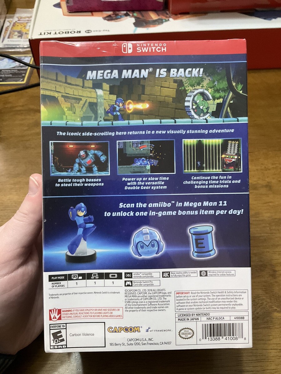 Nintendo Switch 本体 　amiibo付き Mega Man 11 Amiibo Edition Nintendo Switch Gamestop