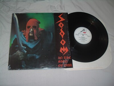 SODOM In The Sign Of Evil '85 SHRINK !! ORIG Metal Blade White