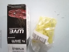 New WVE ST195YL-25 Wire Terminal Wire End 04C22 Pack of 25