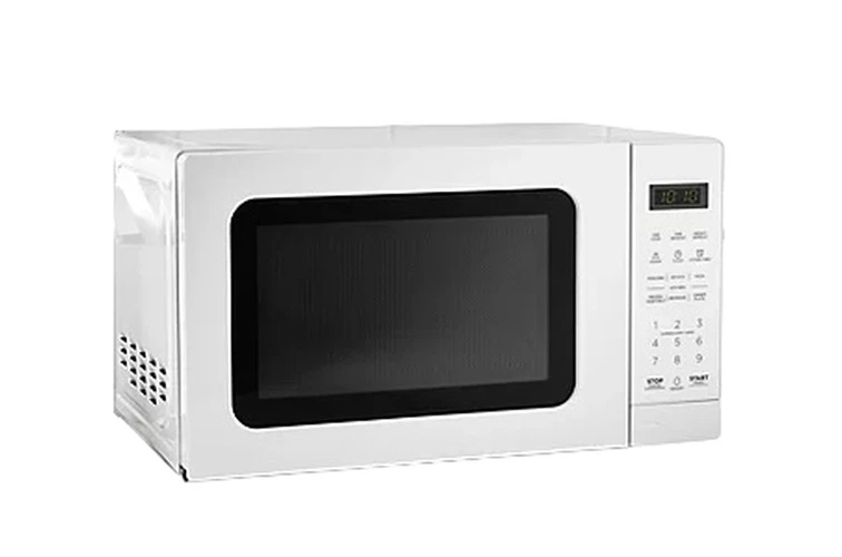 700W Digital Microwave Oven White 17L with Defrost & Turntable UK