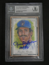 ROLLIE FINGERS SIGNED 2019 TOPPS TRANSCENDENT 