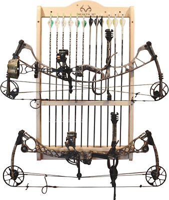 | Wall Mounted Bow and Arrow Display Rack for Hunting & Archery Accessories | Re