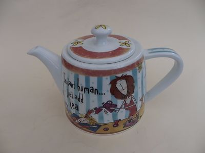 Johnson Brothers Born to shop Porzellan Teekanne ''Instant Human Just Add Tea''