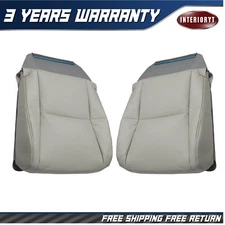 For Lexus RX350 450 2010-2015 Driver & Passenger Bottom Leather Seat Cover Gray