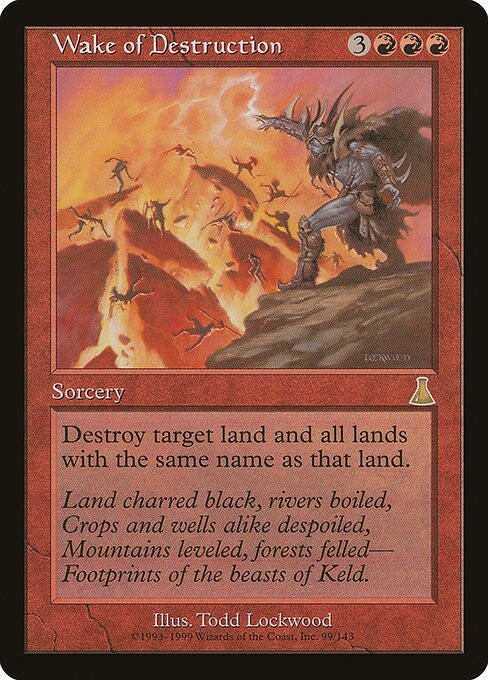MTG Urza's Destiny --- WAKE OF DESTRUCTION --- RARE! NM! Magic the Gathering!