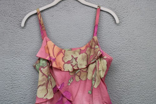 Jam s World Batik Nibiscus Pink Floral Dress-Small-Cottagecore-Romantic - 第 2/9 張圖片