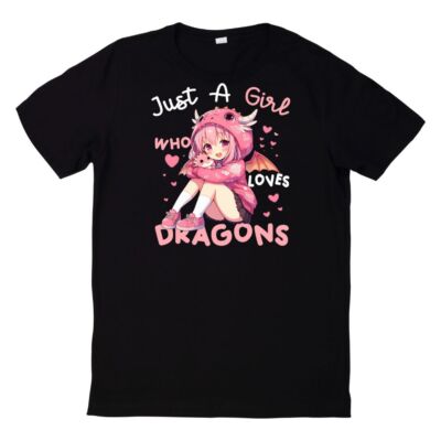 T-Shirt Anime Just a Girl Who Loves Motiv