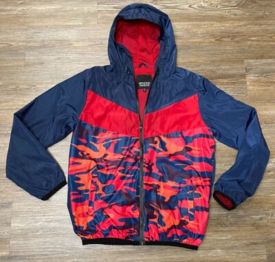 Riflessi Windbreaker With Hood Men's Size Medium Full Zip 100