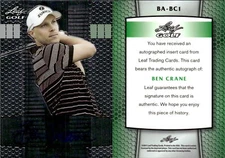 2011 Leaf Golf Metal Autographs #BABC1 Ben Crane Auto - NM-MT