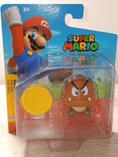 FREE SHIP 2.5" GOOMBA  COIN Super Mario World of Nintendo JAKKS PACIFIC