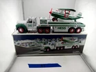 2002 Hess Toy Truck and Airplane Original Box Vintage Working Lights Used AS-IS