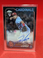 2024 Topps Chrome Update Irving Lopez Auto RC Rookie #RA-IL Cardinals