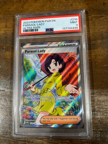Parasol Lady graded PSA 9 for sale on eBay