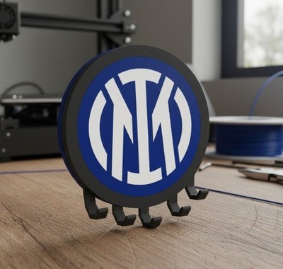 INTER Wand Schlüsselanhänger Schlüsselanhänger 5-Sitzer Logo Fußball Haus Dekoration 3D