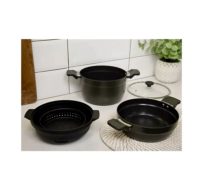 Набор антипригарной посуды Kuhn Rikon из 2 предметов с дуршлагом и крышкой - Изображение 3 из 4