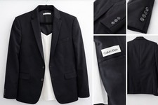 Calvin Klein Black Blazer Women s Size M Tailored Career Office Jacket Classic