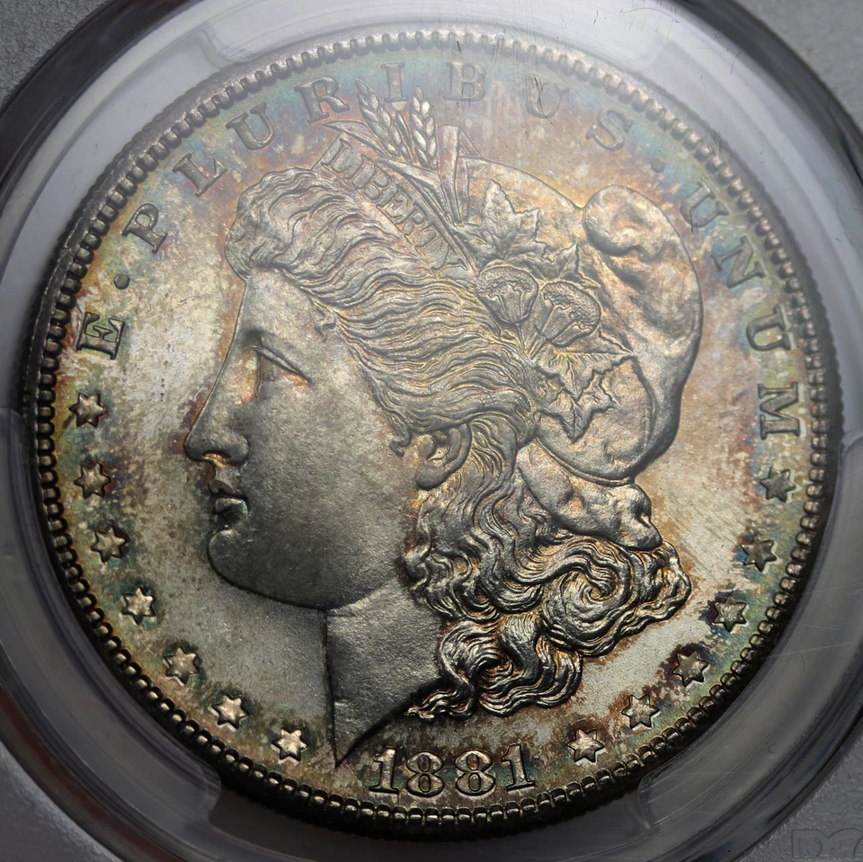 1881-S Morgan Dollar Silver $1 MS 66 PCGS CAC Approved Toned - Image 4 of 4