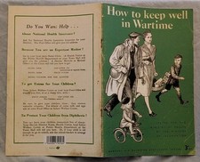 How to Keep Well Book Self Help Care Signed NHS Life Style Tips Advice Sex WW2