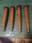 Vintage Set Of 4 Mid Century Modern Tapered Table Legs with Brackets 10” — photo 1