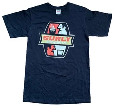 Surly Brewing Co. T-Shirt Small Black Classic Logo Minneapolis Minnesota
