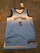 Nike Chicago Sky Angel Reese #5 WNBA Basketball Jersey Women’s Size Sm 40 Blue