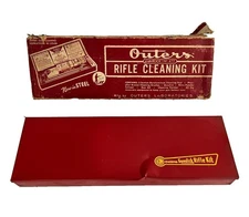 Outers Gunslick Rifle Cleaning Kit No. 477 w/Original Red Tin Box & Packaging