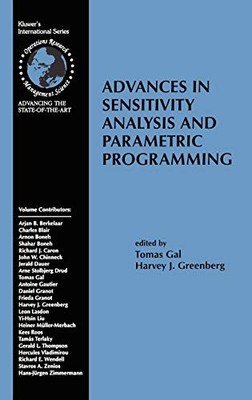 Fortschritte in der Sensitivitätsanalyse und parametrischen Programmierung, Tomas Gal et H.J. G