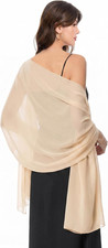 Women'S Shawls and Wraps for Evening Dress Chiffon Shawl Soft Elegant Silky Pash