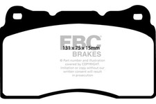 EBC Brakes DP41210R Bremsbelagsatz, Scheibenbremse für CADILLAC,CHEVROLET,DODGE,