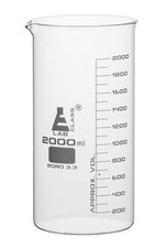 Beaker, 2000ml - Tall Form - Graduated - Borosilicate Glass - Eisco Labs