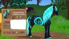ROBLOX FIEND FRIESIAN WILD HORSE ISLANDS NO HORNS