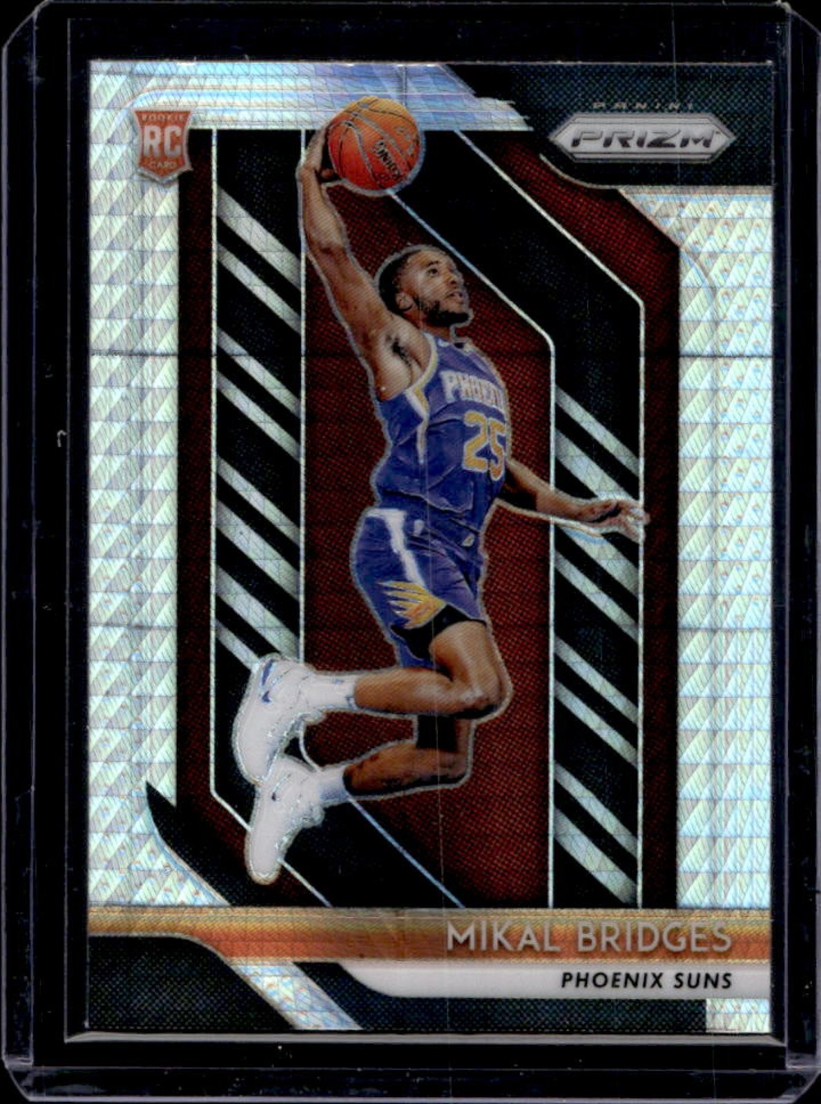 2018-19 Panini Prizm Mikal Bridges RC Prizm Hyper Rookie #289 Suns