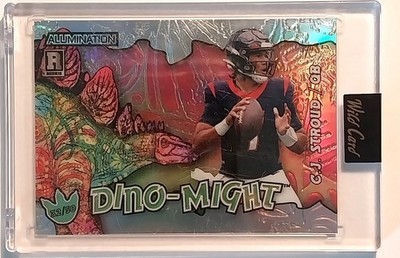 C.J. Stroud 2023 Wild Card Alumination ''Dino-Might'' Rookie /50 Card #AD-CS1