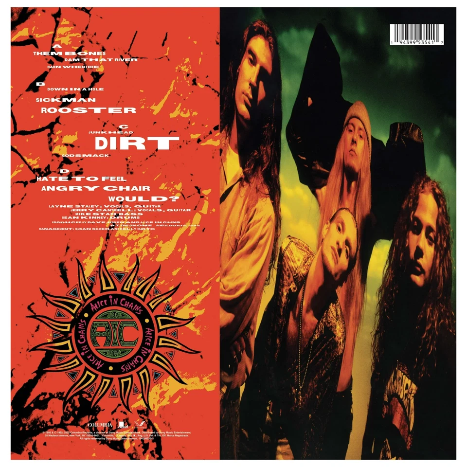 Alice In Chains : Dirt (2022 Limited Remastered Apple Red Vinyl 2LP) NEW/SEALED - Image 3 of 4